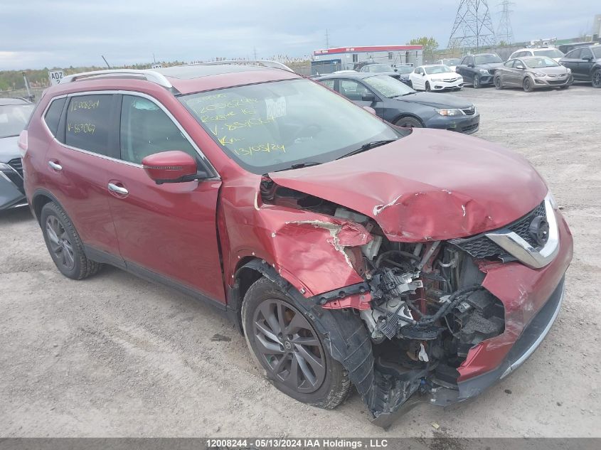 2016 Nissan Rogue VIN: 5N1AT2MV6GC857067 Lot: 12008244