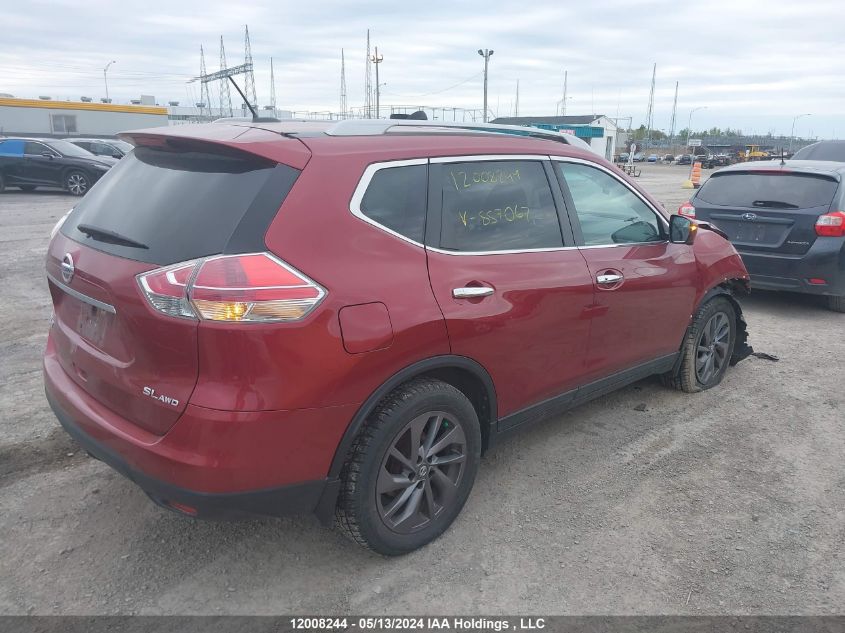 2016 Nissan Rogue VIN: 5N1AT2MV6GC857067 Lot: 12008244