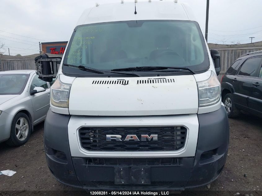 2019 Ram Promaster 2500 2500 High VIN: 3C6TRVDG7KE537585 Lot: 12008281