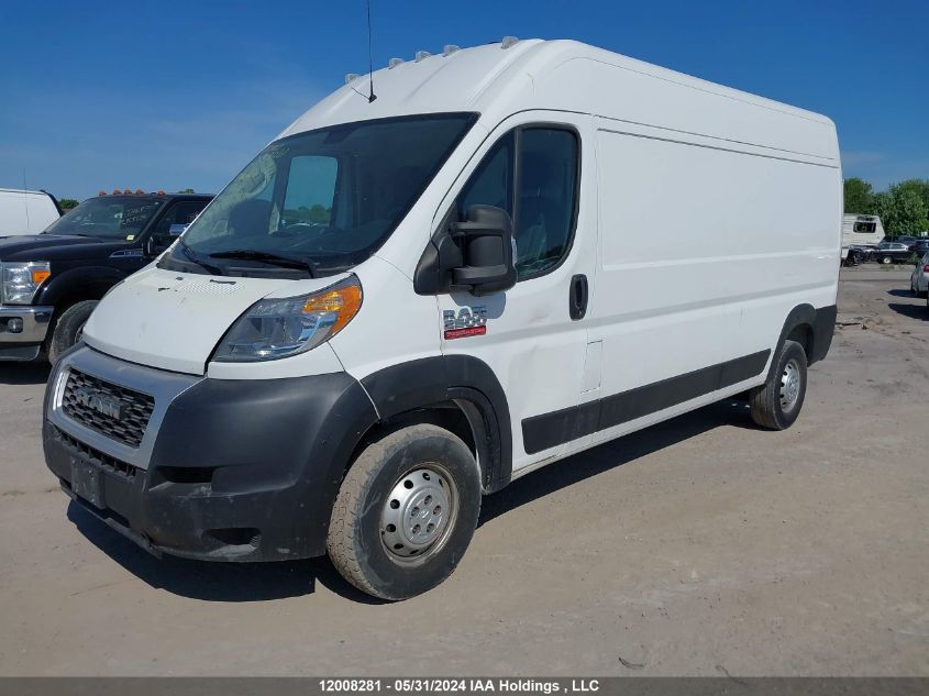 2019 Ram Promaster 2500 2500 High VIN: 3C6TRVDG7KE537585 Lot: 12008281