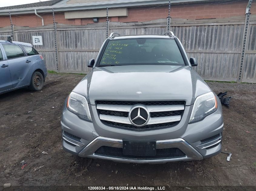 2015 Mercedes-Benz Glk-Class VIN: WDCGG0EB2FG424620 Lot: 12008334