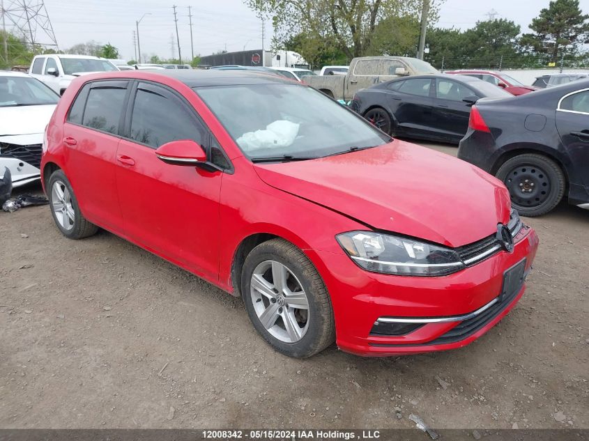 2019 Volkswagen Golf S/Se VIN: 3VWG57AU4KM023787 Lot: 12008342