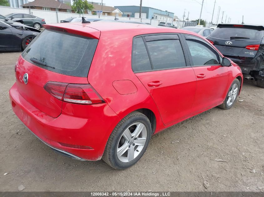 2019 Volkswagen Golf S/Se VIN: 3VWG57AU4KM023787 Lot: 12008342