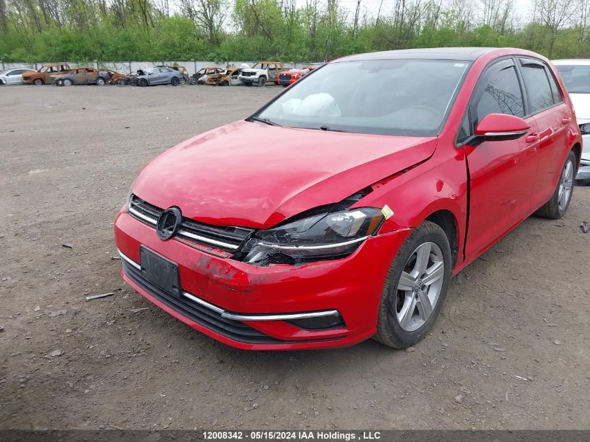 2019 Volkswagen Golf S/Se VIN: 3VWG57AU4KM023787 Lot: 12008342