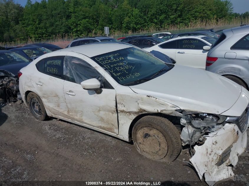 2017 Mazda 3 Sport VIN: JM1BN1U76H1106854 Lot: 12008374