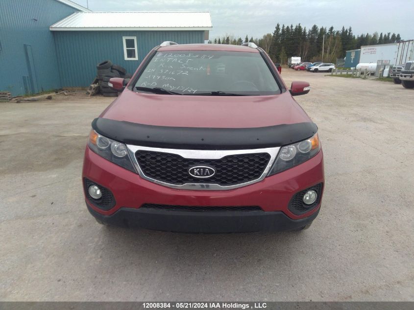 2013 Kia Sorento VIN: 5XYKTDA26DG371672 Lot: 12008384