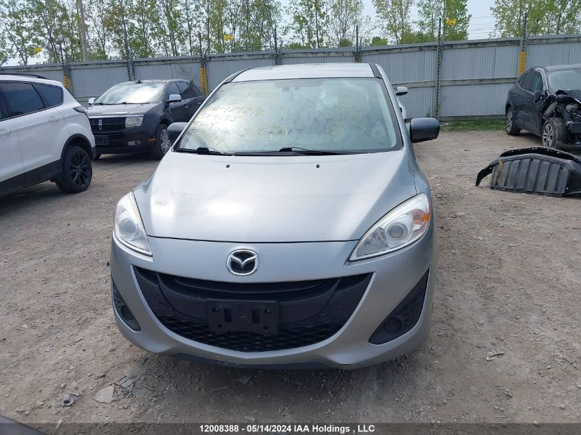 2012 Mazda Mazda5 VIN: JM1CW2CL2C0129276 Lot: 12008388