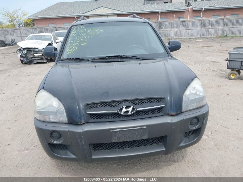 2007 Hyundai Tucson VIN: KM8JM12DX7U510966 Lot: 12008403