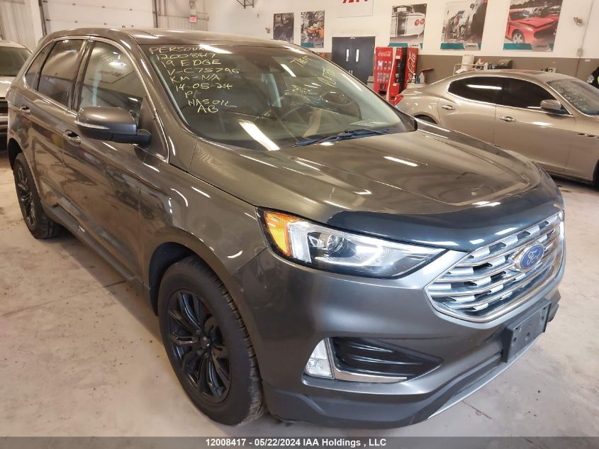 2019 Ford Edge Sel VIN: 2FMPK4J90KBC75796 Lot: 12008417