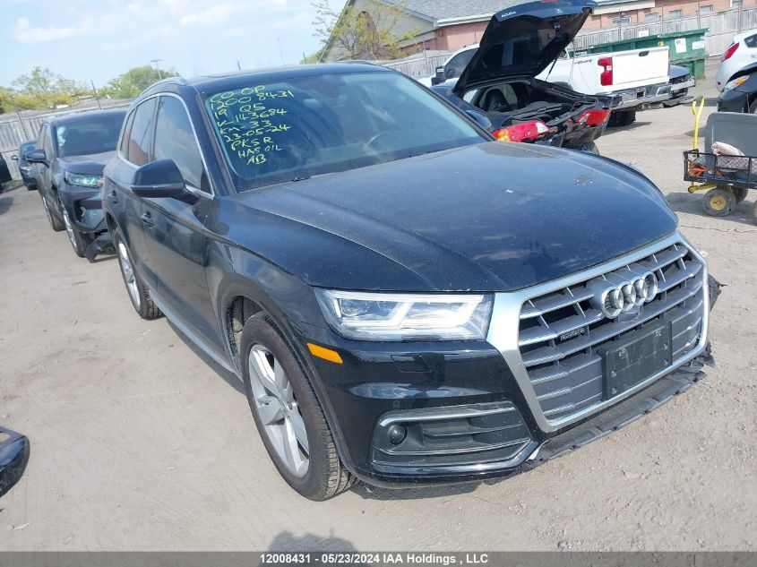 2019 Audi Q5 VIN: WA1CNAFY8K2143684 Lot: 12008431