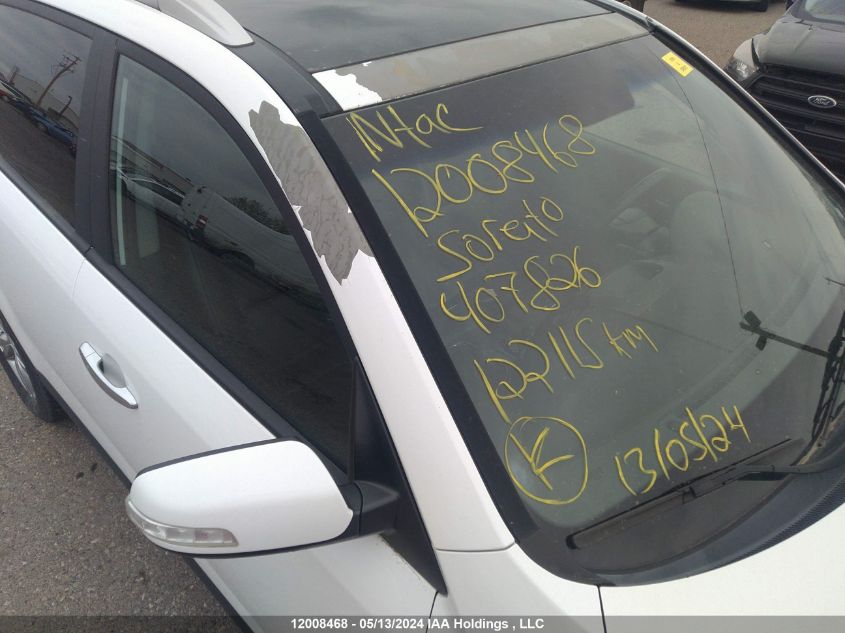 2013 Kia Sorento VIN: 5XYKUDA26DG407826 Lot: 12008468