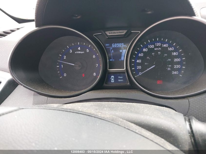 2015 Hyundai Veloster Turbo VIN: KMHTC6AE2FU217225 Lot: 12008483