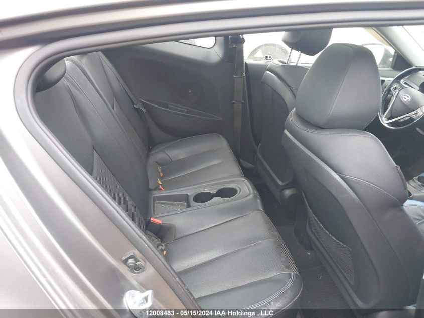 2015 Hyundai Veloster Turbo VIN: KMHTC6AE2FU217225 Lot: 12008483