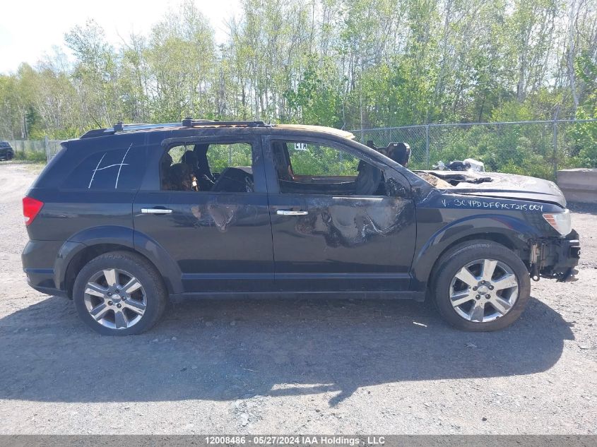 2012 Dodge Journey R/T VIN: 3C4PDDFGXCT215004 Lot: 12008486