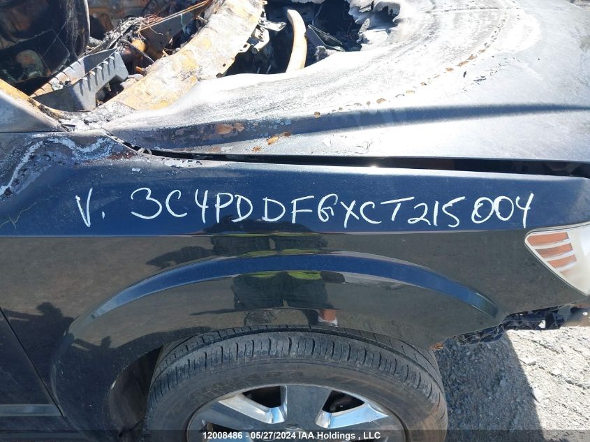 2012 Dodge Journey R/T VIN: 3C4PDDFGXCT215004 Lot: 12008486