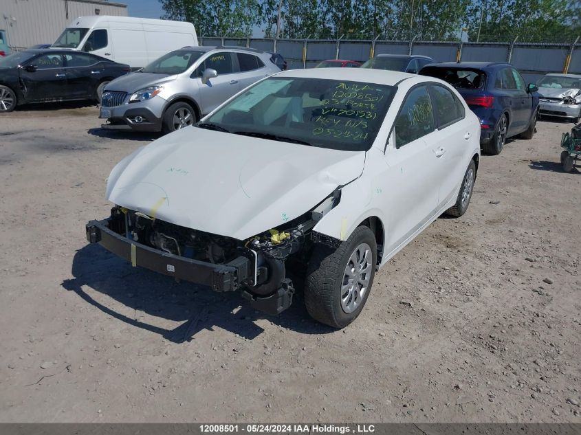 2023 Kia Forte VIN: 3KPF24AD8PE701531 Lot: 12008501