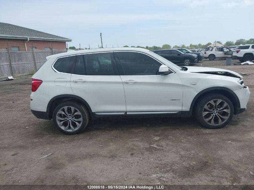 2017 BMW X3 2.8I VIN: 5UXWX9C36H0T24046 Lot: 12008518