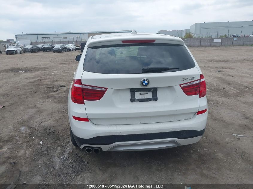 2017 BMW X3 2.8I VIN: 5UXWX9C36H0T24046 Lot: 12008518