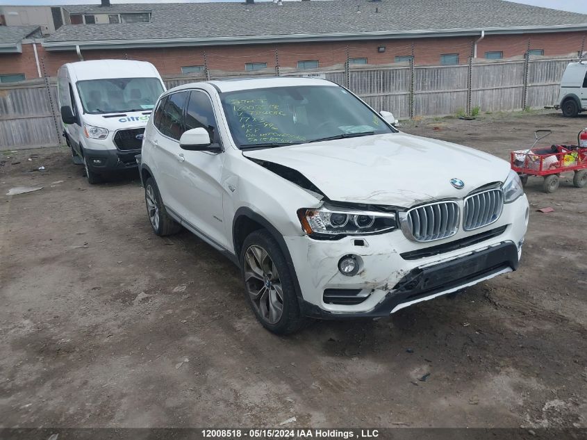 2017 BMW X3 2.8I VIN: 5UXWX9C36H0T24046 Lot: 12008518