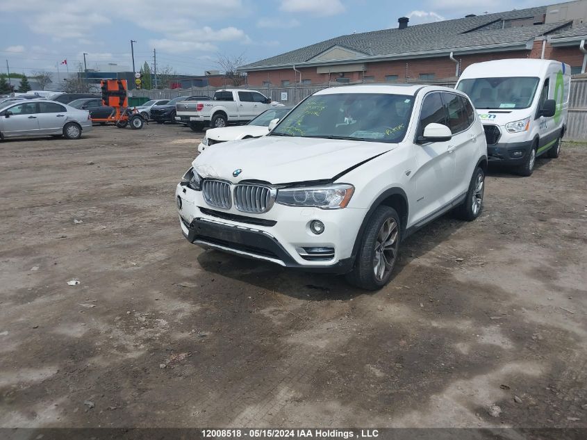 2017 BMW X3 2.8I VIN: 5UXWX9C36H0T24046 Lot: 12008518