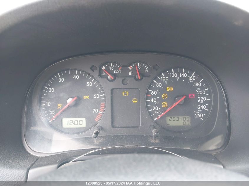 2001 Volkswagen Jetta Wolfsburg VIN: 3VWPD29MX1M145742 Lot: 12008525