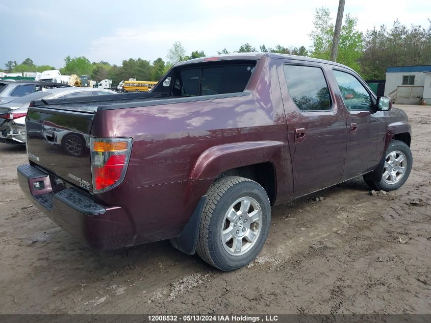 2008 Honda Ridgeline VIN: 2HJYK165X8H004257 Lot: 12008532