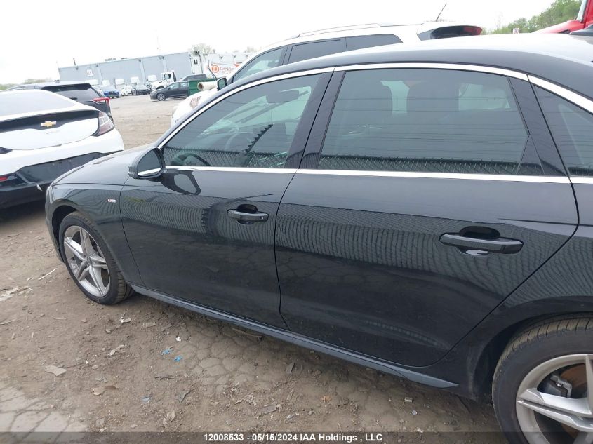 2020 Audi A4 VIN: WAUENAF40LA043644 Lot: 12008533
