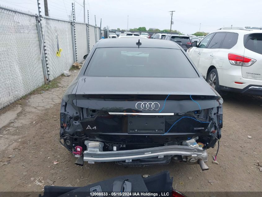 2020 Audi A4 VIN: WAUENAF40LA043644 Lot: 12008533