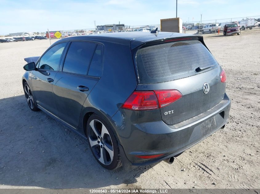 2015 Volkswagen Golf Gti VIN: 3VW4T7AU0FM010260 Lot: 12008543