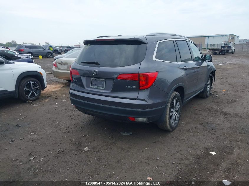 2017 Honda Pilot VIN: 5FNYF6H81HB503404 Lot: 12008547