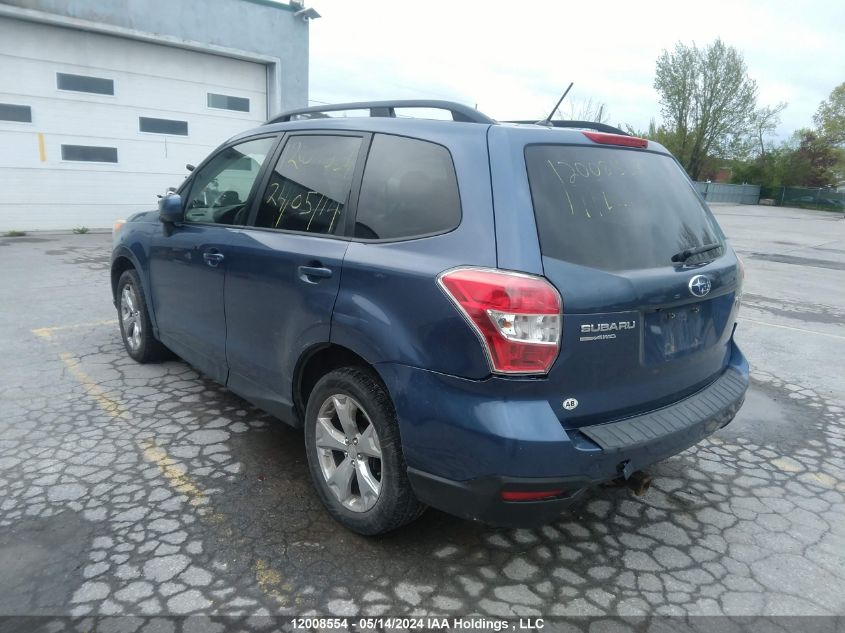 2014 Subaru Forester VIN: JF2SJCBC3EH538992 Lot: 12008554