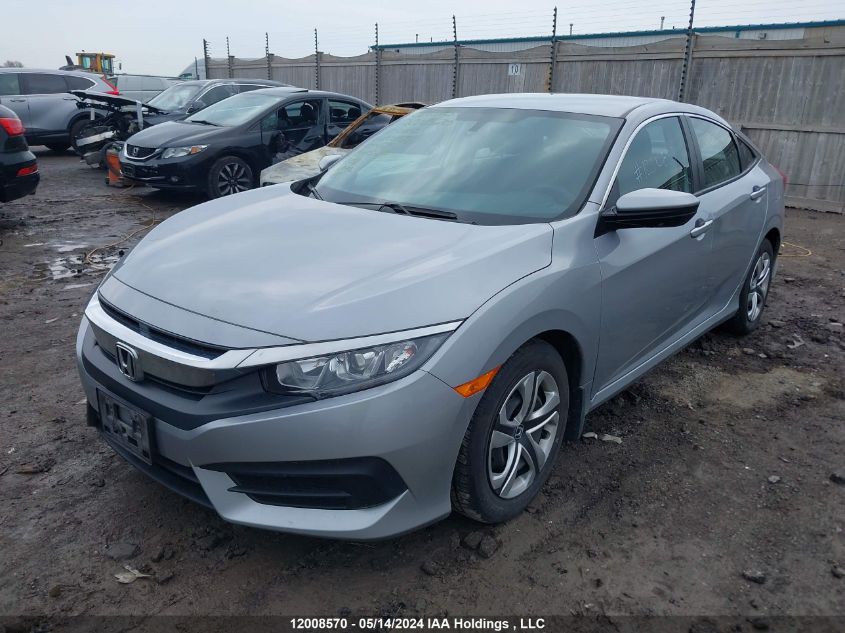 2017 Honda Civic Lx VIN: 2HGFC2F57HH005981 Lot: 12008570