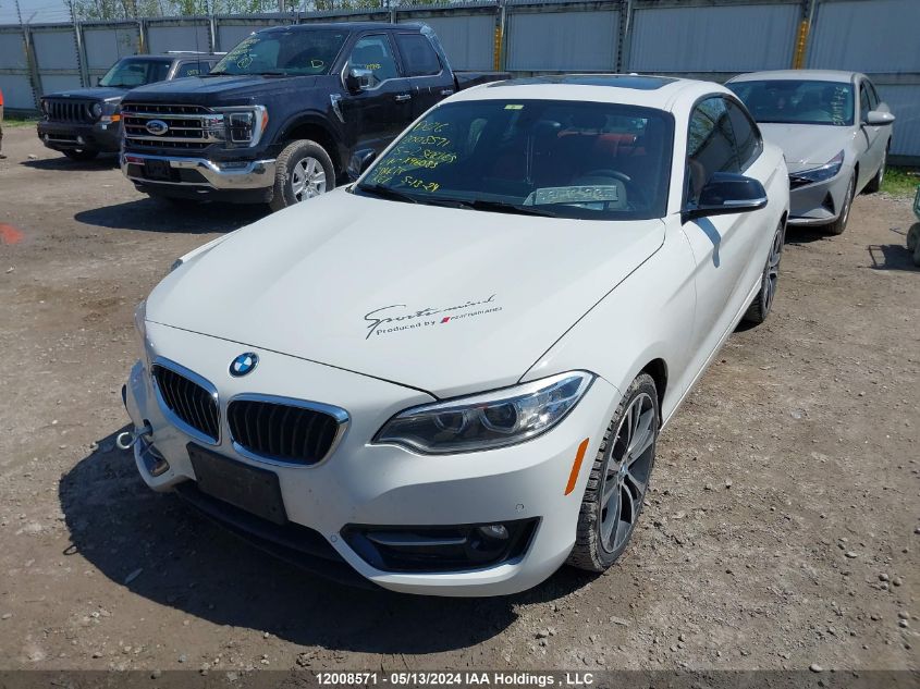 2015 BMW 2 Series VIN: WBA1F7C52FVX96083 Lot: 12008571