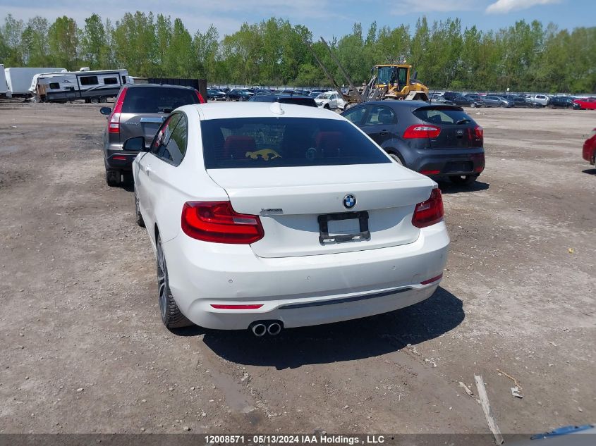 2015 BMW 2 Series VIN: WBA1F7C52FVX96083 Lot: 12008571