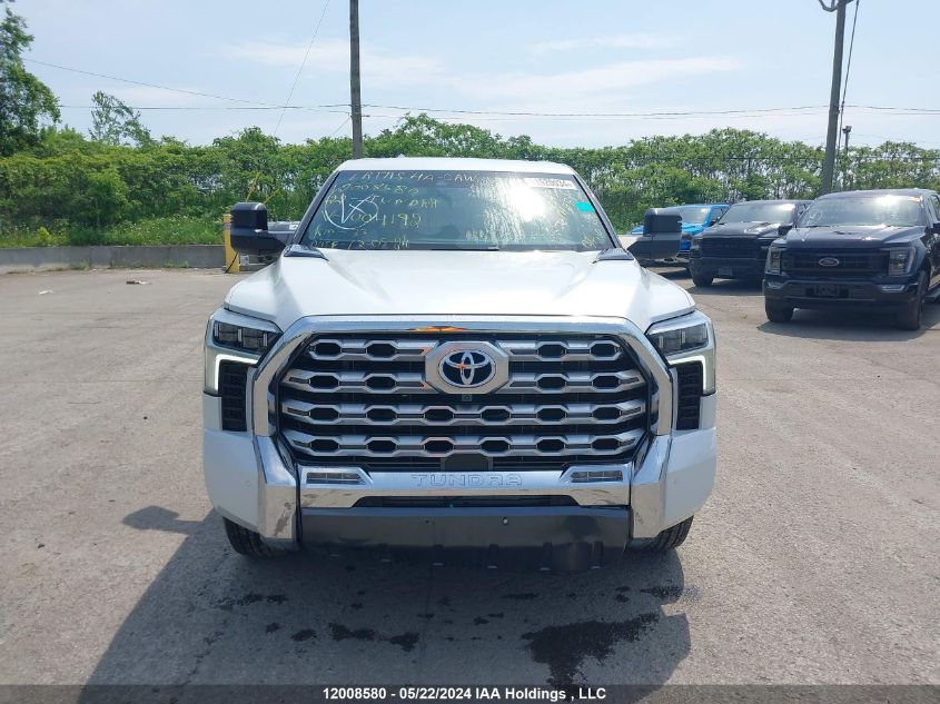 2022 Toyota Tundra Crewmax Platinum/Crewmax 1794 VIN: 5TFMC5DB9NX004192 Lot: 12008580