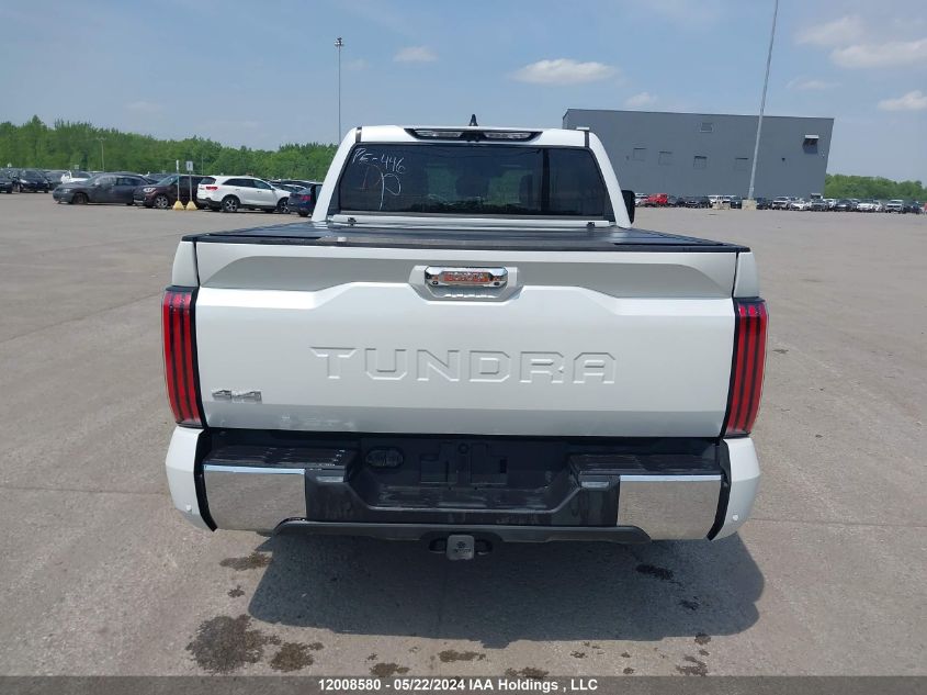 2022 Toyota Tundra Crewmax Platinum/Crewmax 1794 VIN: 5TFMC5DB9NX004192 Lot: 12008580