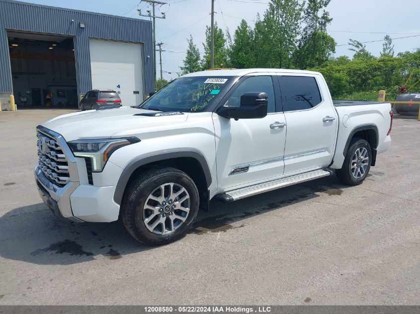 2022 Toyota Tundra Crewmax Platinum/Crewmax 1794 VIN: 5TFMC5DB9NX004192 Lot: 12008580