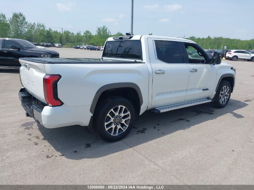 2022 Toyota Tundra Crewmax Platinum/Crewmax 1794 VIN: 5TFMC5DB9NX004192 Lot: 12008580