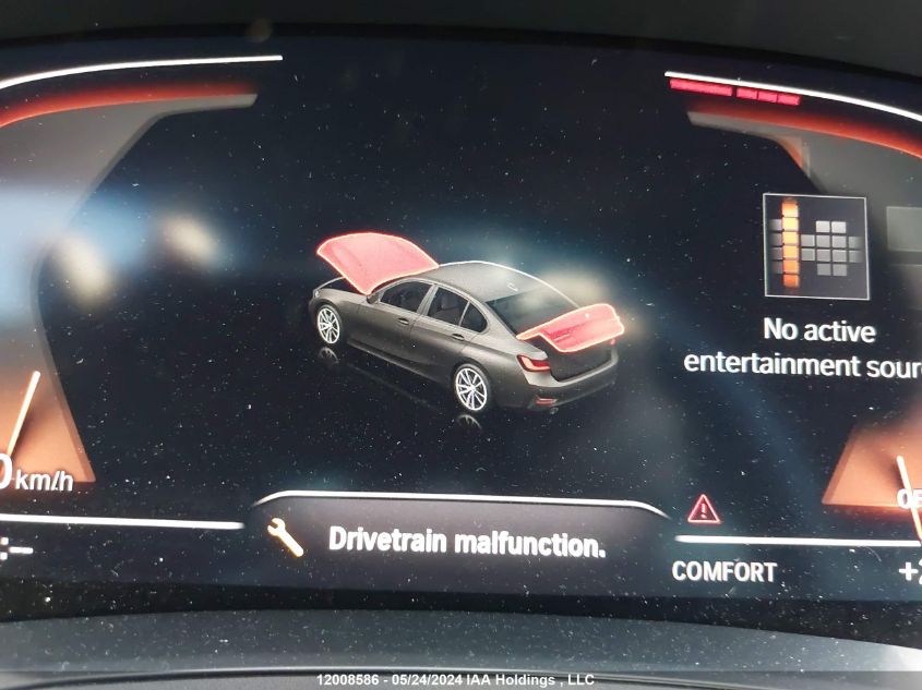 2019 BMW 3 Series VIN: WBA5R7C52KAJ84816 Lot: 12008586