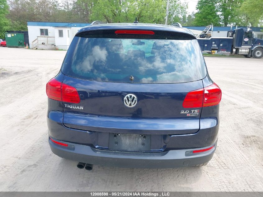 2016 Volkswagen Tiguan VIN: WVGJV7AX8GW615862 Lot: 12008598