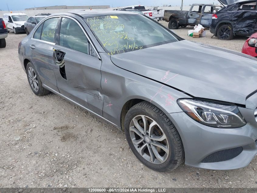 2015 Mercedes-Benz C-Class VIN: 55SWF4KB8FU077349 Lot: 12008600