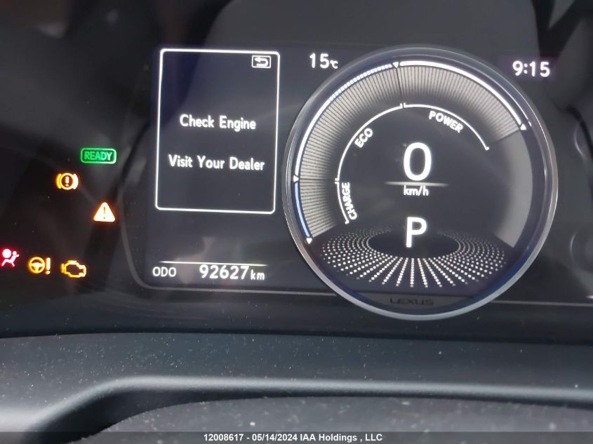 2020 Lexus Es 300H Signature VIN: 58AB21B10LU009832 Lot: 12008617