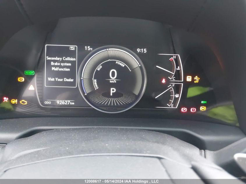 2020 Lexus Es 300H Signature VIN: 58AB21B10LU009832 Lot: 12008617