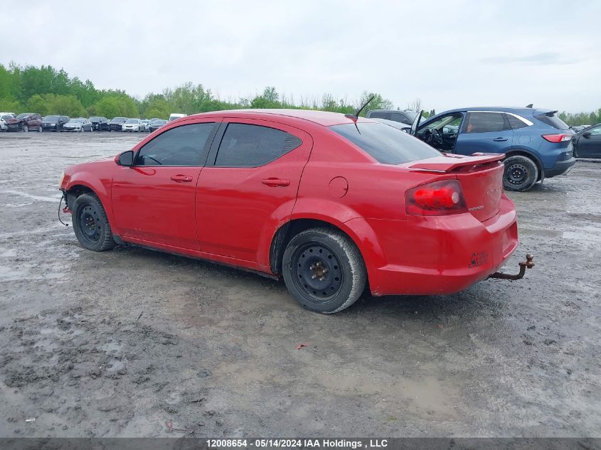 2013 Dodge Avenger Sxt VIN: 1C3CDZCB3DN675390 Lot: 12008654