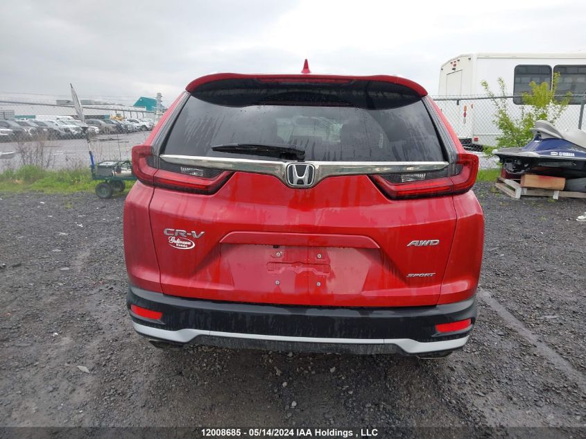 2021 Honda Cr-V Sport VIN: 2HKRW2H41MH233466 Lot: 12008685