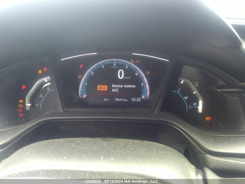 2019 Honda Civic Lx VIN: SHHFK7H36KU304397 Lot: 12008689