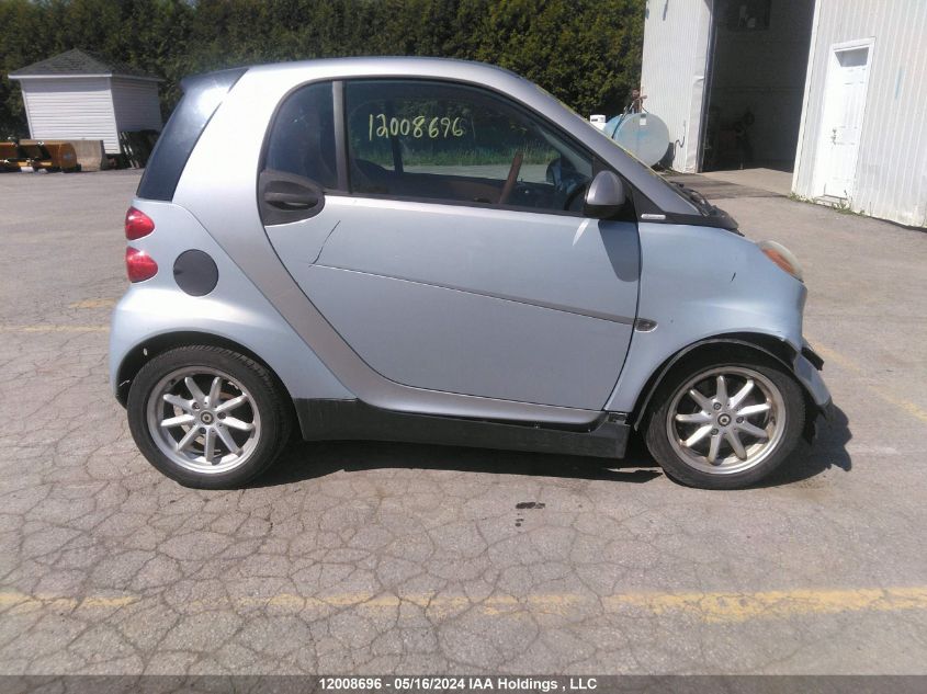 2008 Smart Fortwo Pure/Passion VIN: WMEEJ31X78K166629 Lot: 12008696