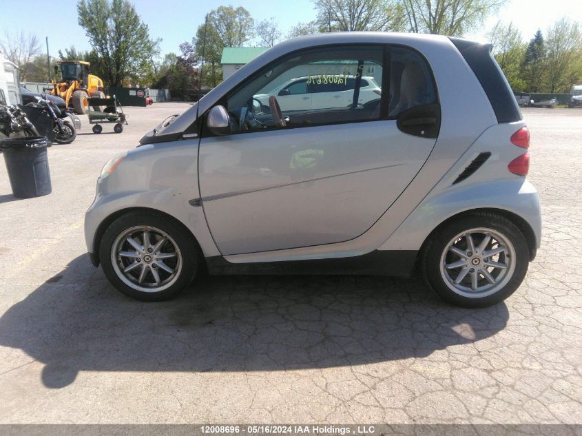 2008 Smart Fortwo Pure/Passion VIN: WMEEJ31X78K166629 Lot: 12008696