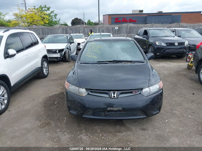 2007 Honda Civic Si Si VIN: 2HGFG21577H101703 Lot: 12008725