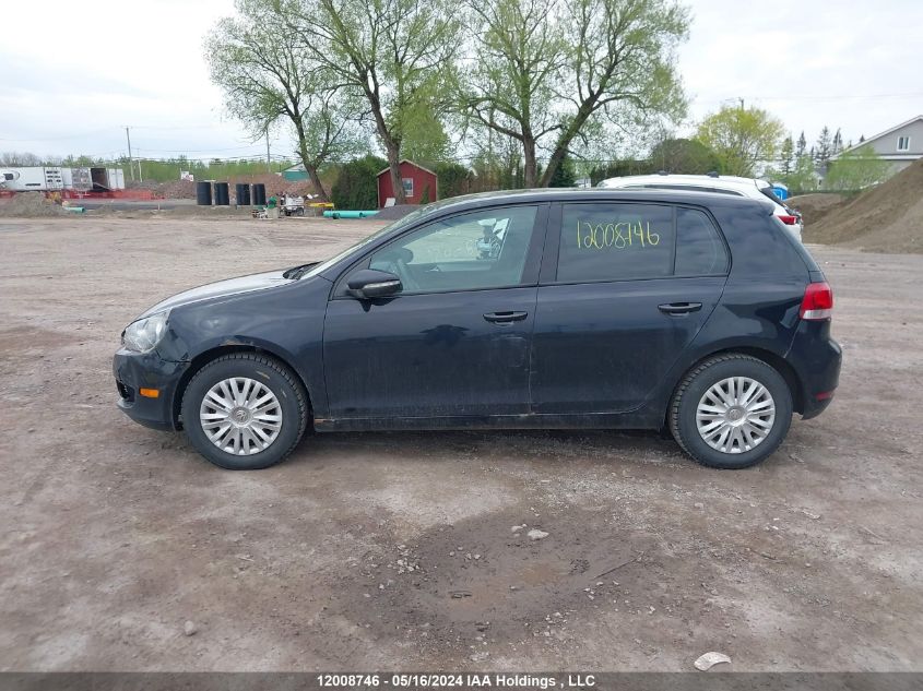 2013 Volkswagen Golf VIN: WVWCA7AJ4DW077645 Lot: 12008746